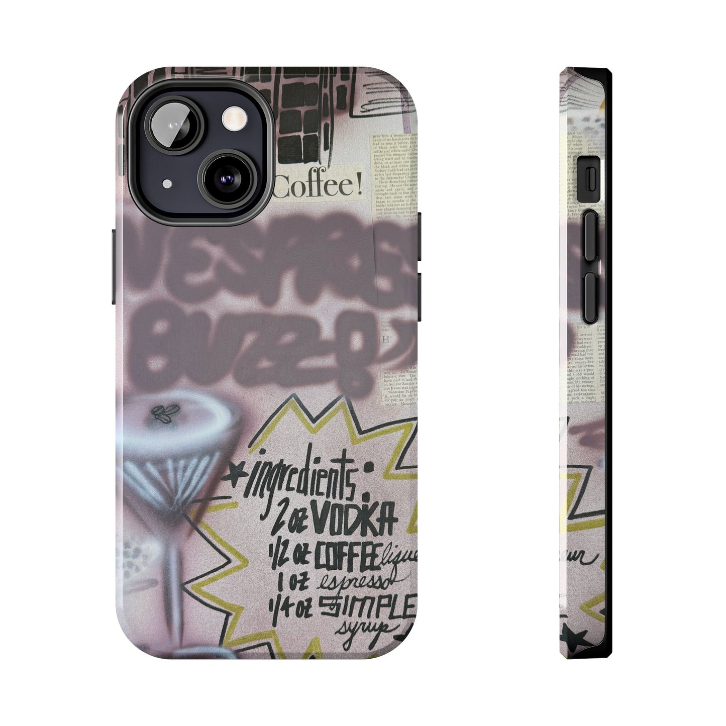 "espresso martini" airbrush iPhone case