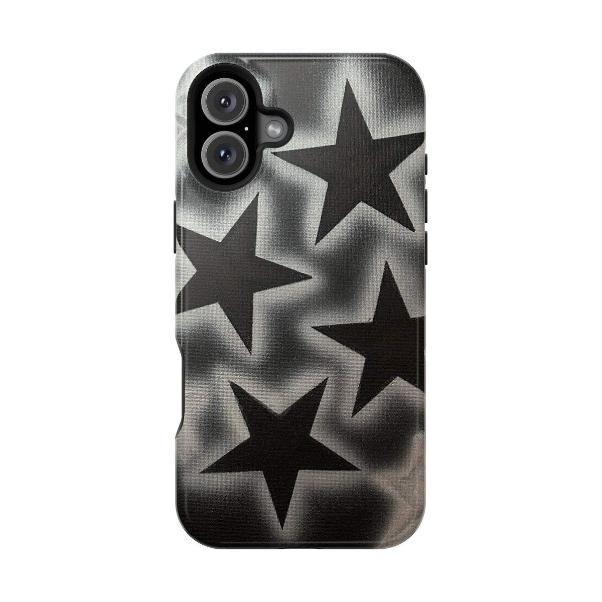 MagSafe "chrome stars" airbrush iPhone case