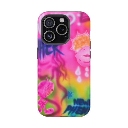 MagSafe "wanted" airbrush iPhone case