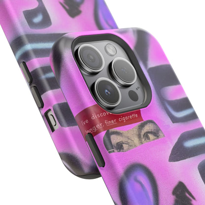 MagSafe "purple princess" airbrush iPhone case