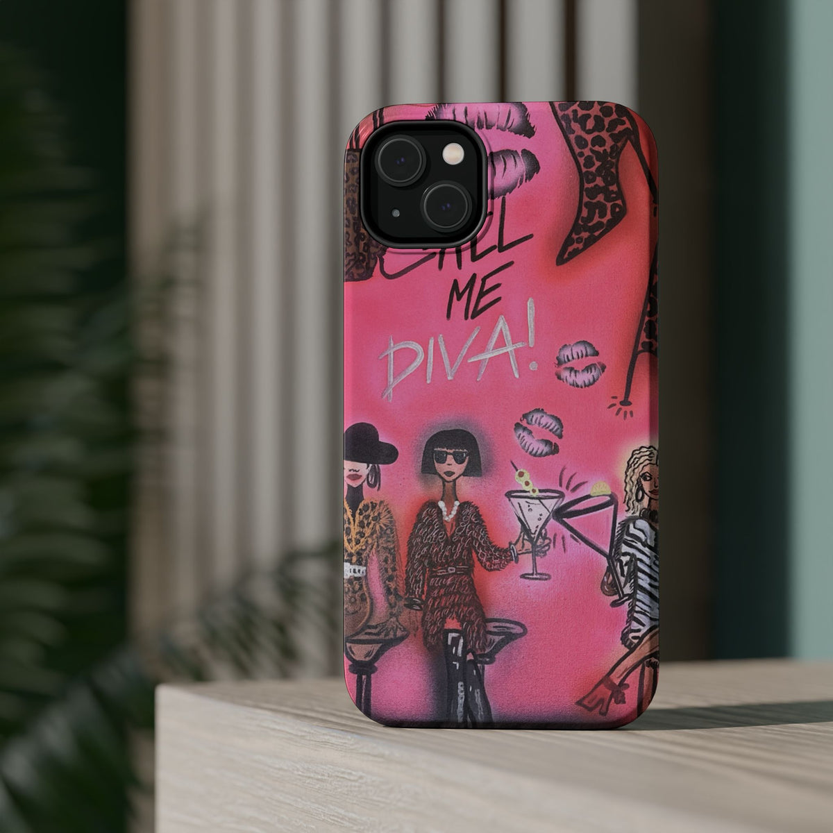 MagSafe "party diva" airbrush iPhone case