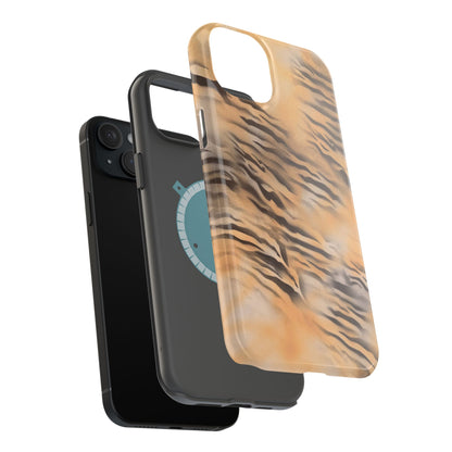 MagSafe "neutral tiger" airbrush iPhone case