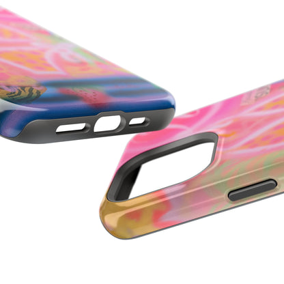 MagSafe "santa monica strawberry" airbrush iPhone case