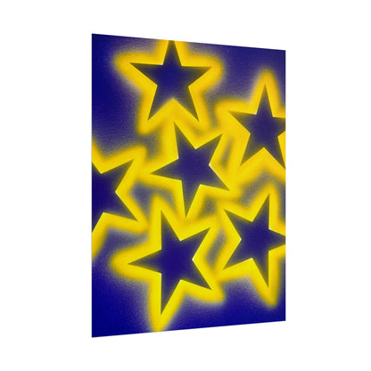 "cosmic crush" airbrush rolled print