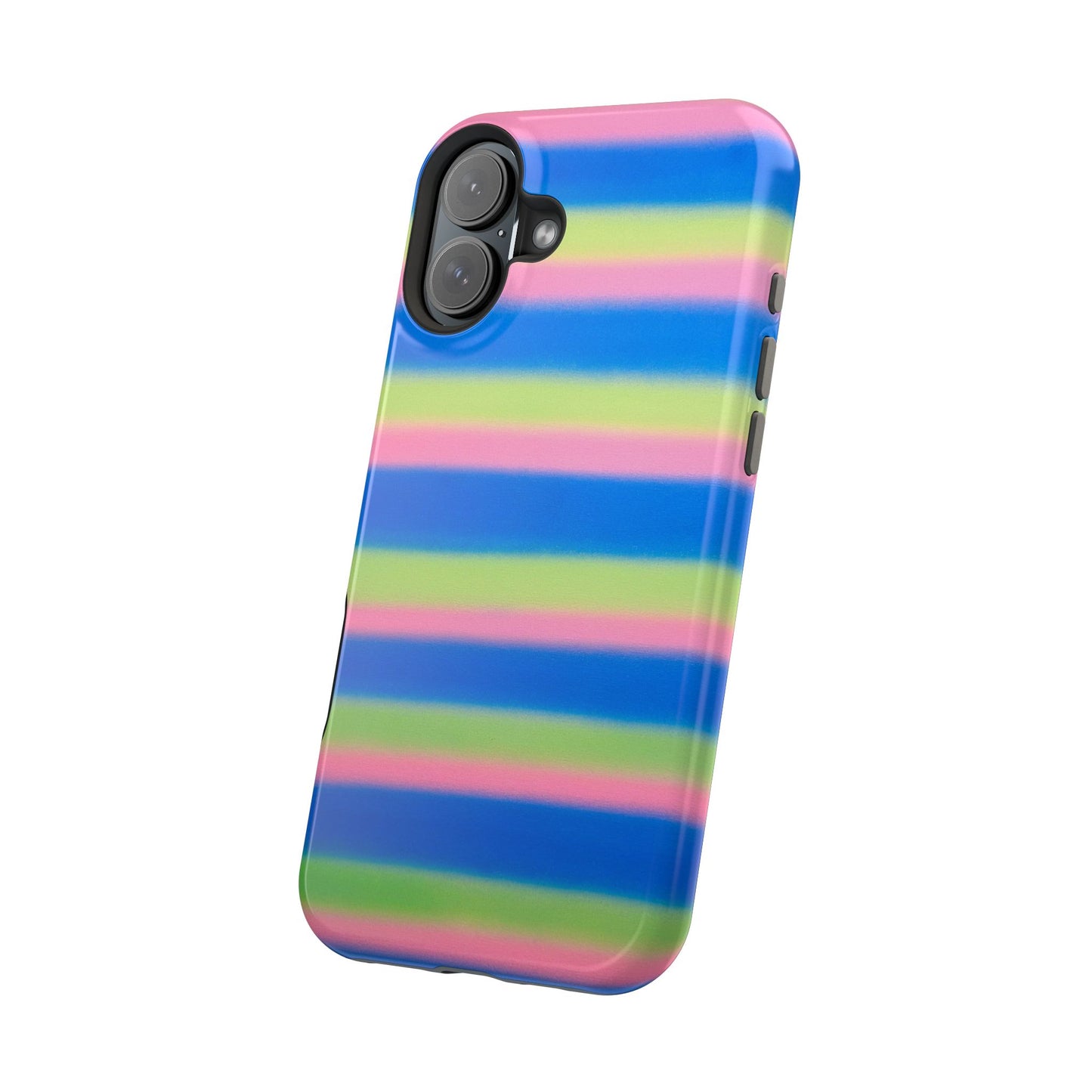 MagSafe "sherbet stripes" airbrush iPhone case