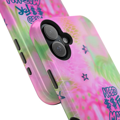 MagSafe "need $$ for matcha" airbrush iPhone case