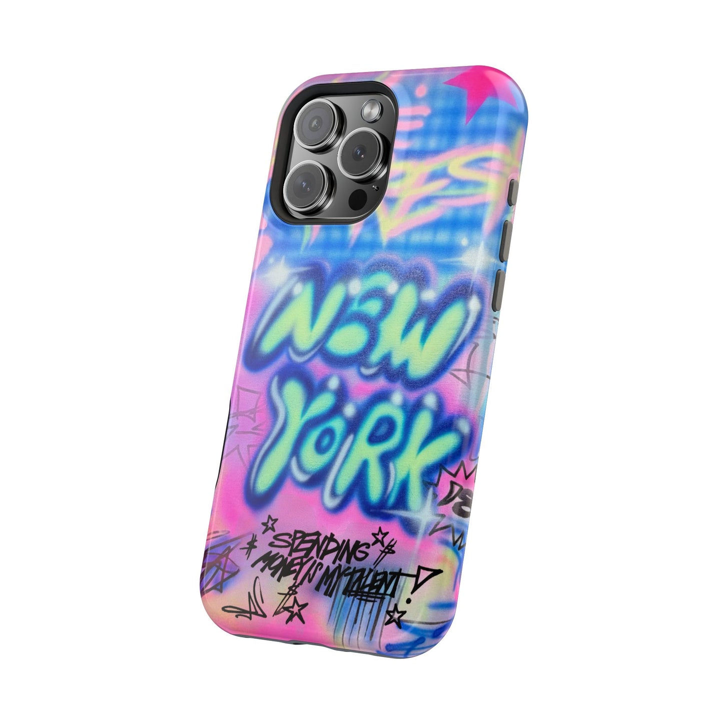 magsafe "spending $$ is my talent" airbrush iPhone case