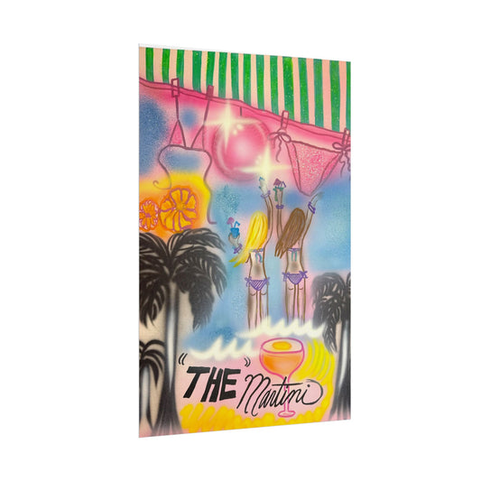 "kinis & tinis" airbrush rolled print