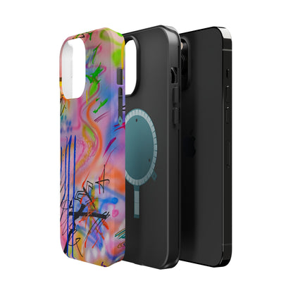 MagSafe "neon haze" airbrush iPhone case