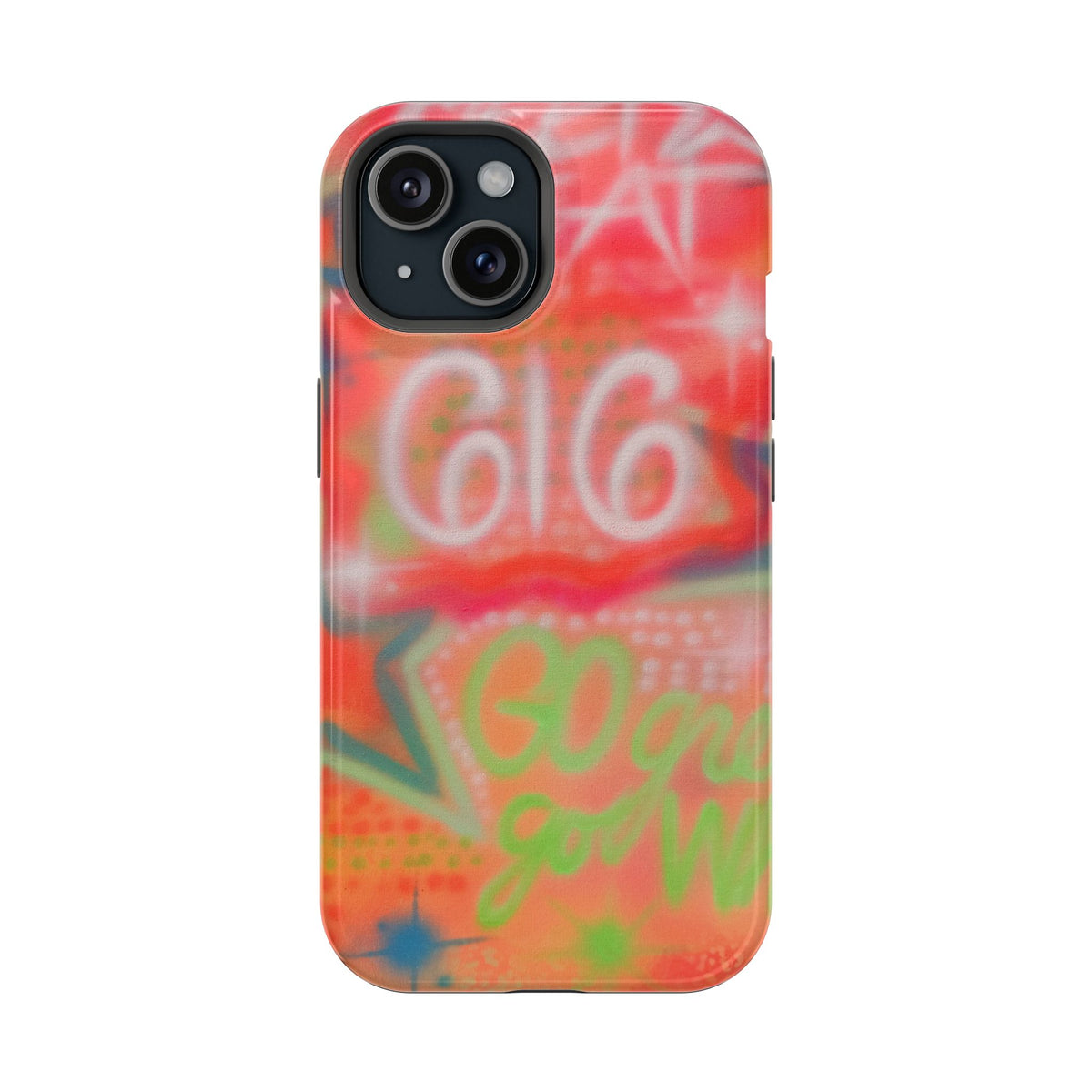 MagSafe custom @msualphaphi airbrush iPhone case