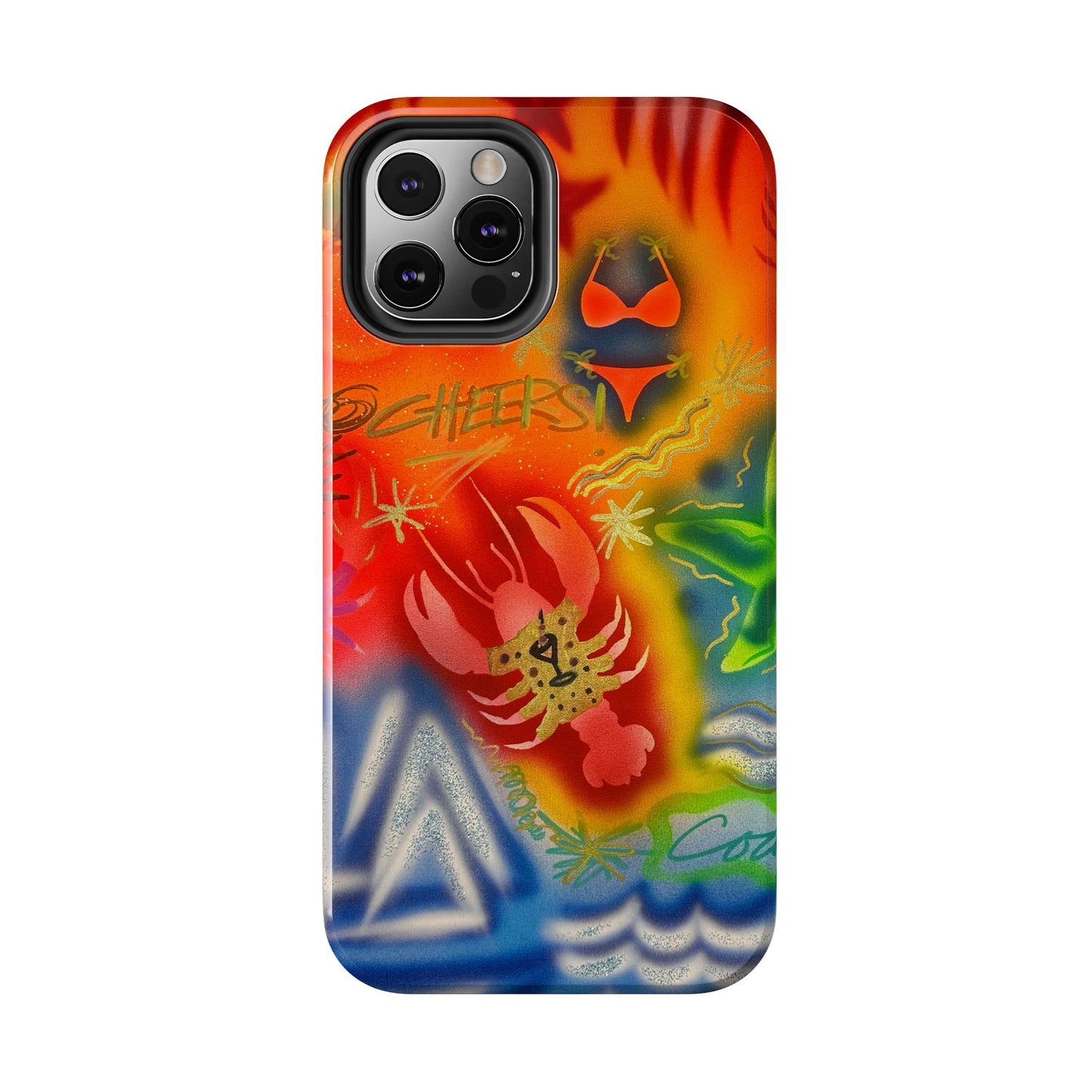 "tipsy lobster" airbrush iPhone case