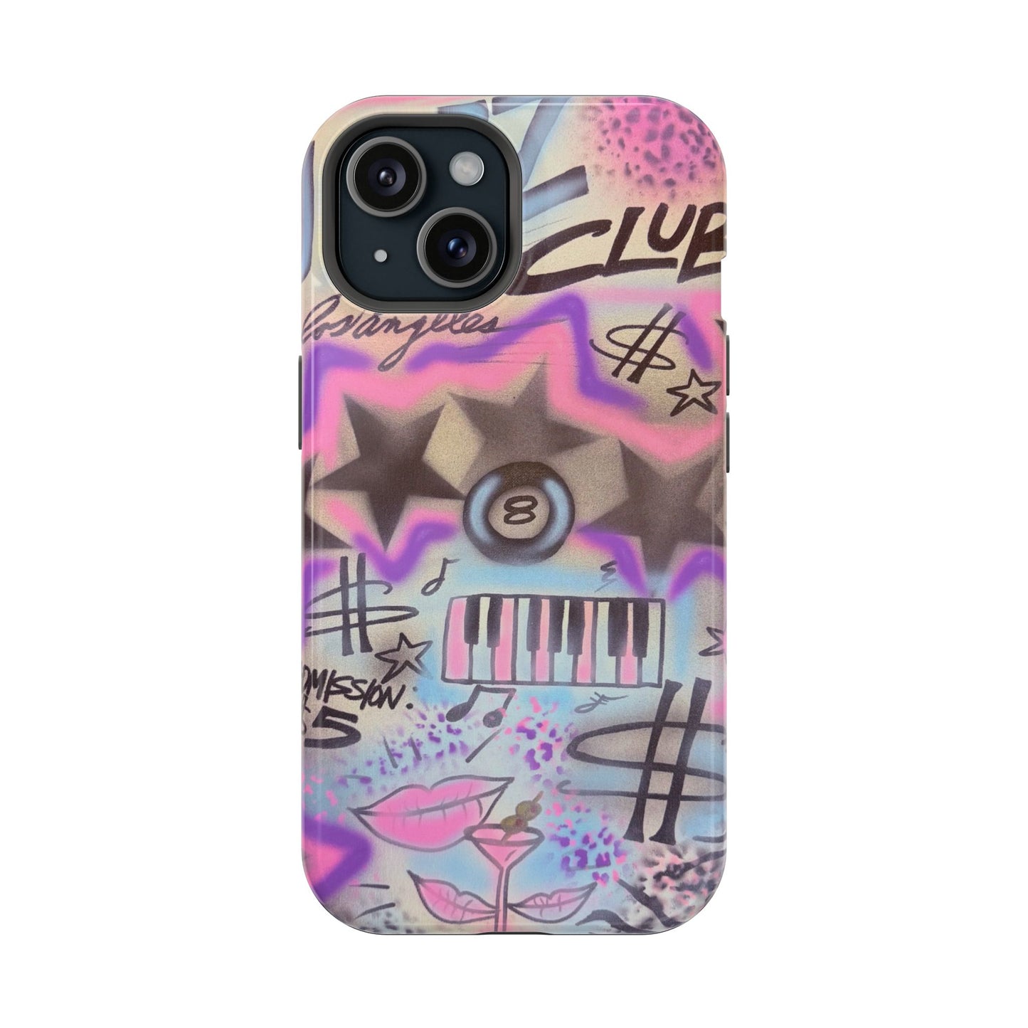 MagSafe "jazz club" airbrush iPhone case