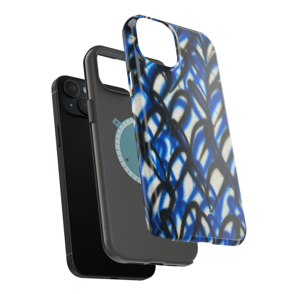 MagSafe "abstract hearts" airbrush iPhone case
