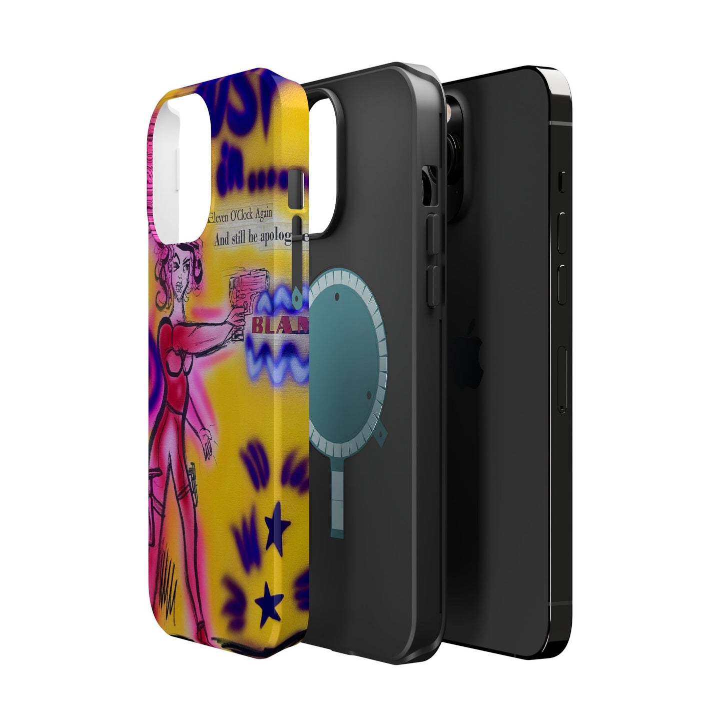 MagSafe „Spiraling Thoughts“ Airbrush iPhone Hülle