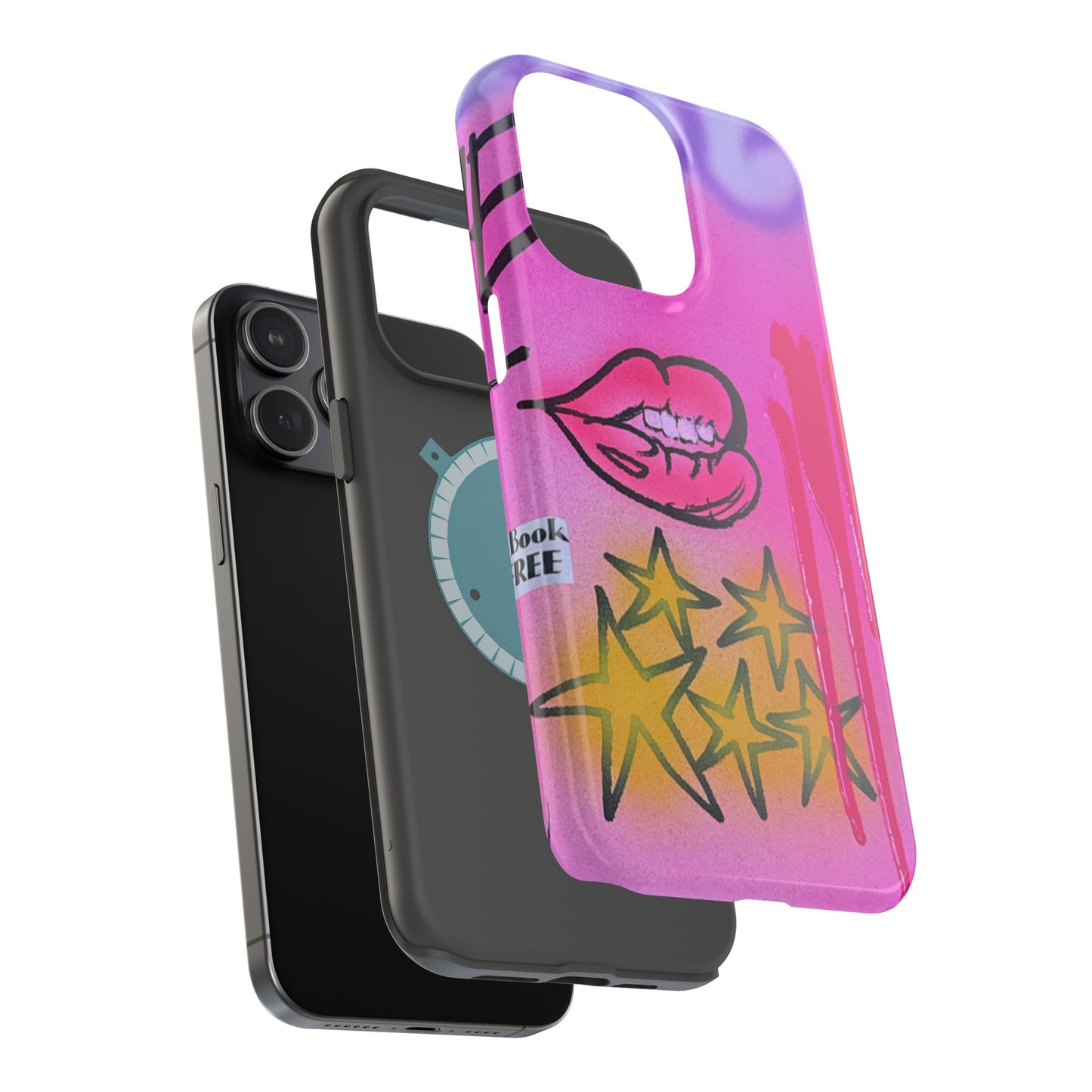 MagSafe "star drip" airbrush iPhone case