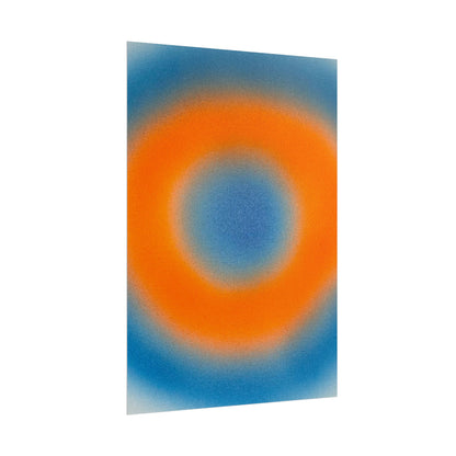 "citrus sky" airbrush rolled print