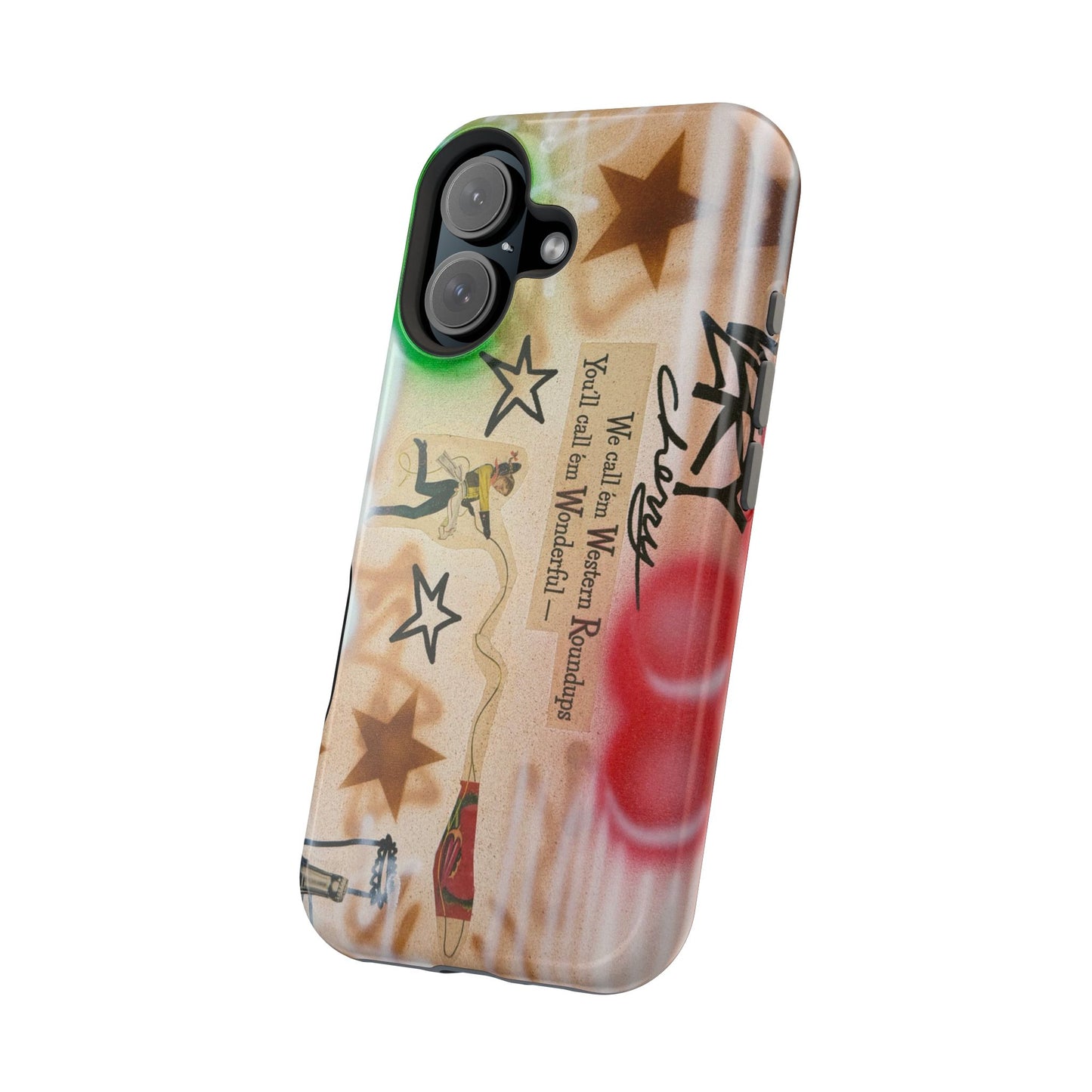 MagSafe "very cherry" airbrush iPhone case