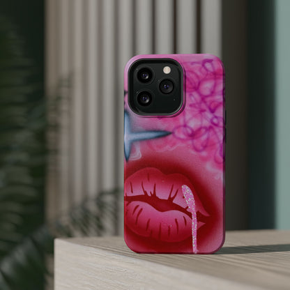 MagSafe limited edition "glitter aura" airbrush iPhone case