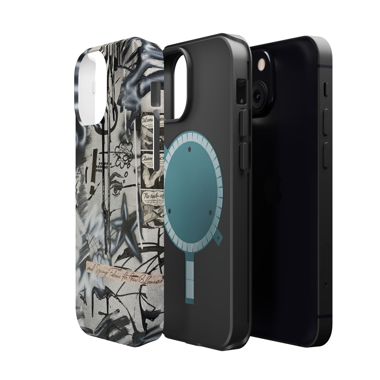 MagSafe "monochrome mood" airbrush iPhone case