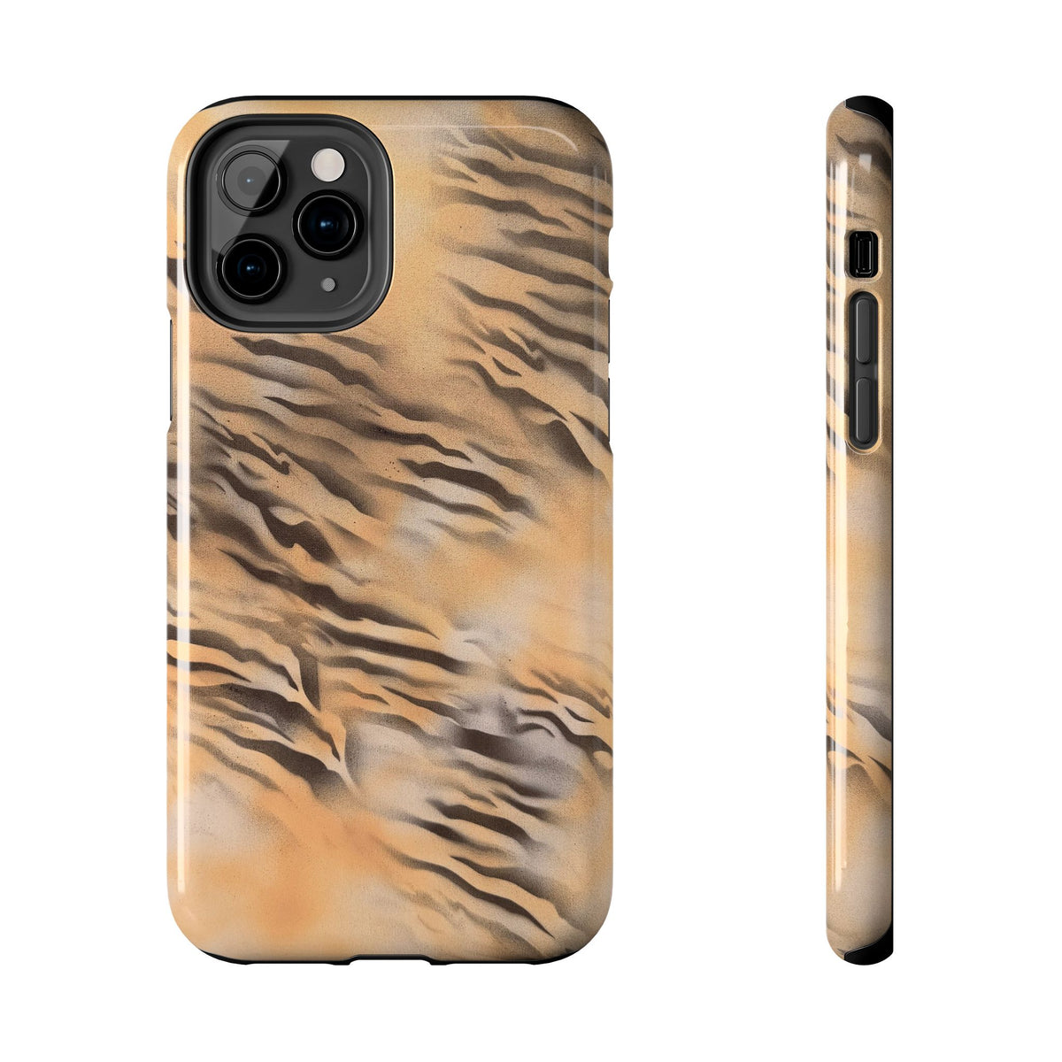 neutral tiger airbrush iPhone case