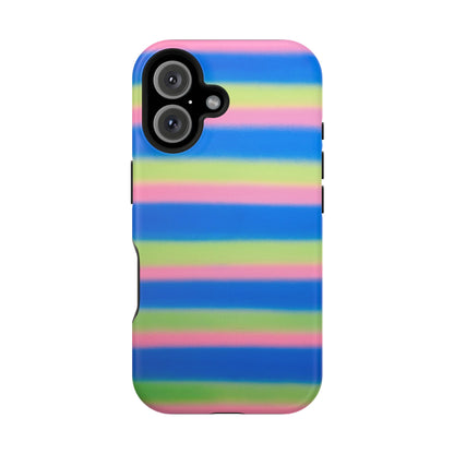 MagSafe "sherbet stripes" airbrush iPhone case