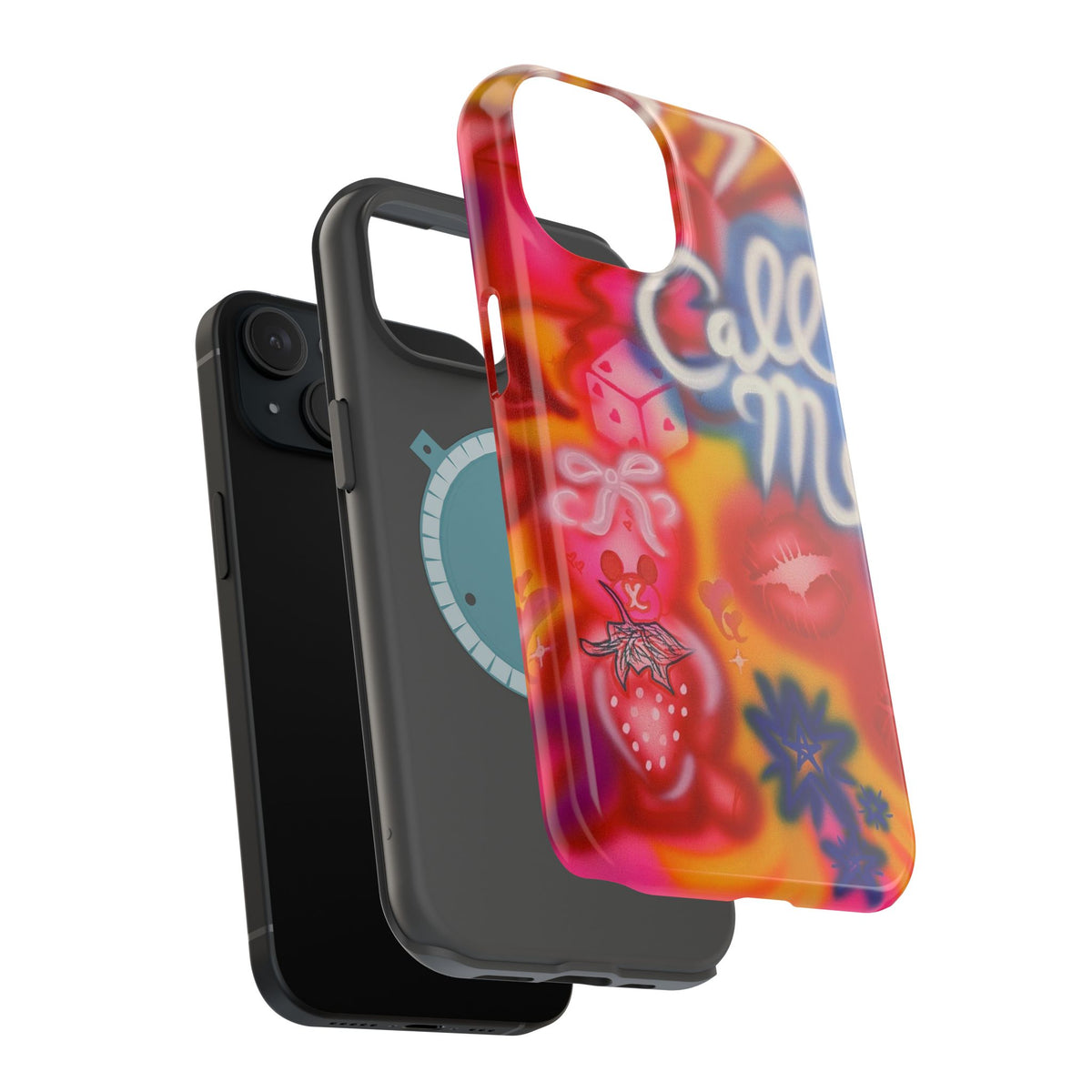 MagSafe "CALL ME!" airbrush iPhone case