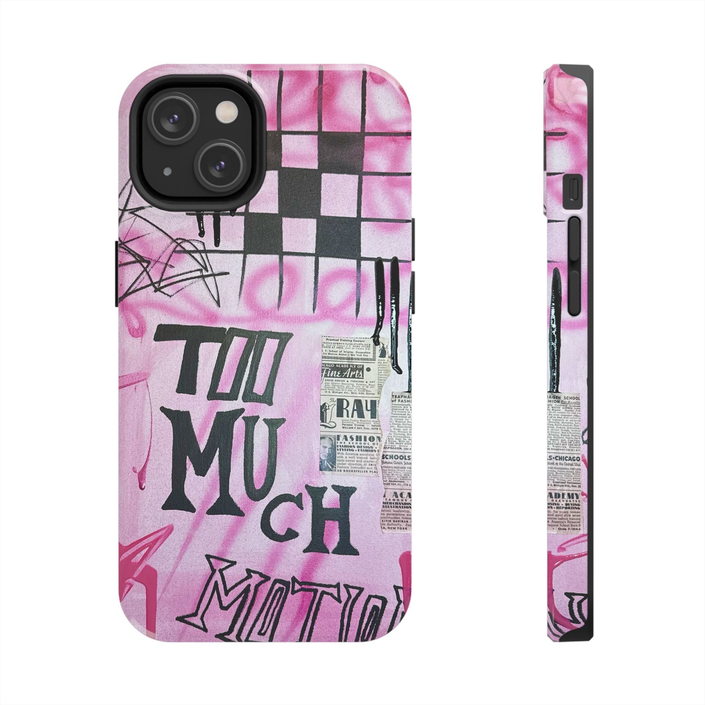 "too much motion" airbrush iPhone case