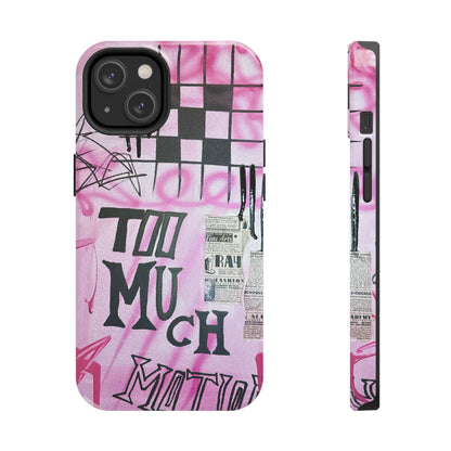 "too much motion" airbrush iPhone case