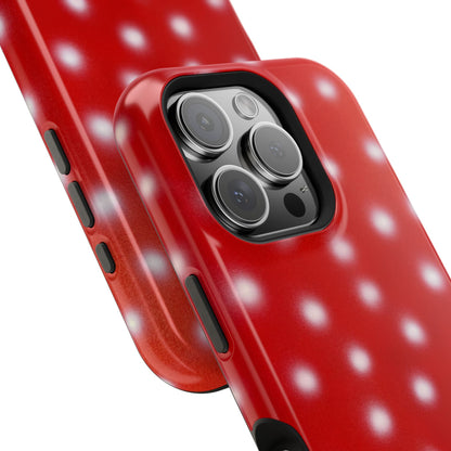 MagSafe "cherry crush polka dot" airbrush iPhone case