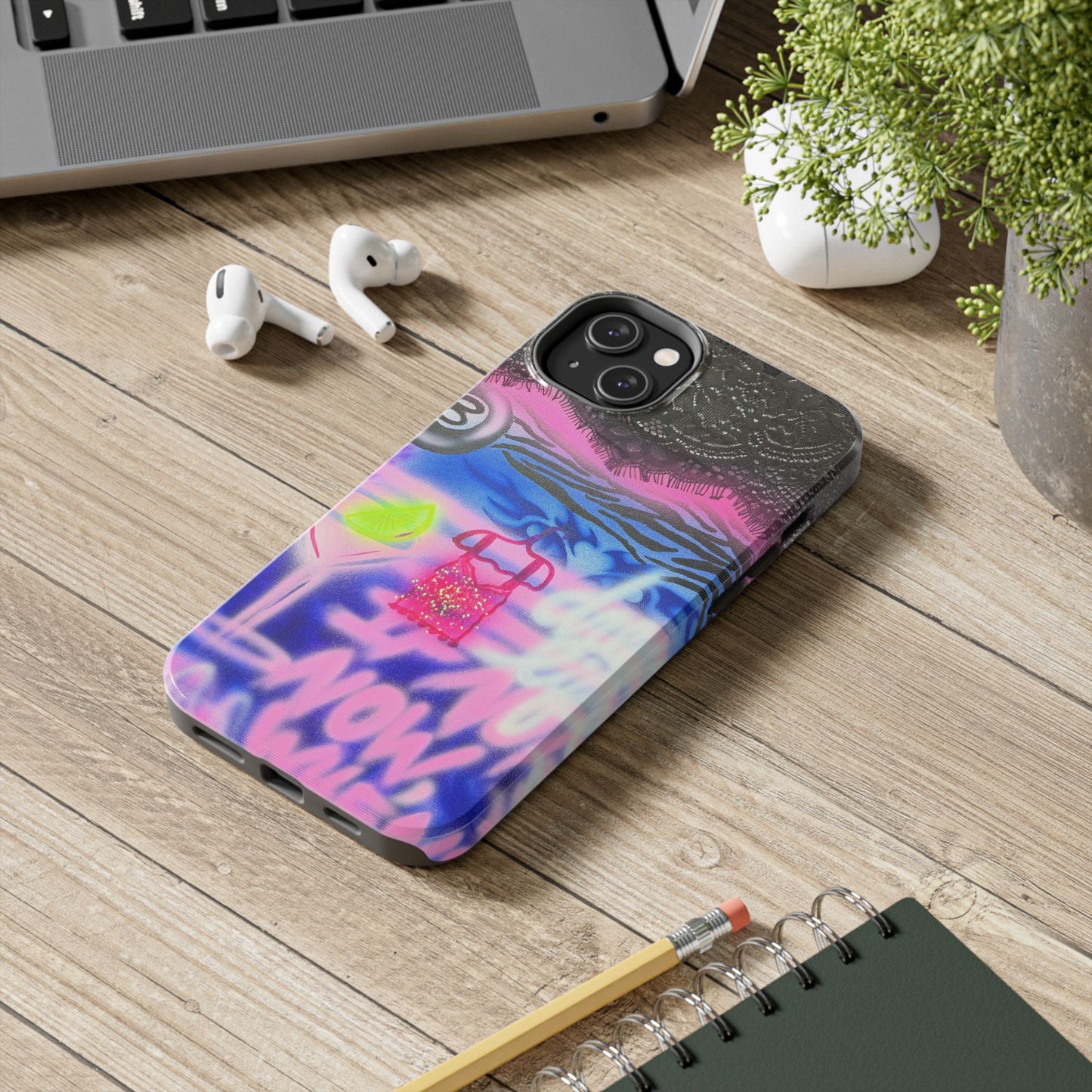 "dream life pt. 2" airbrush iPhone case