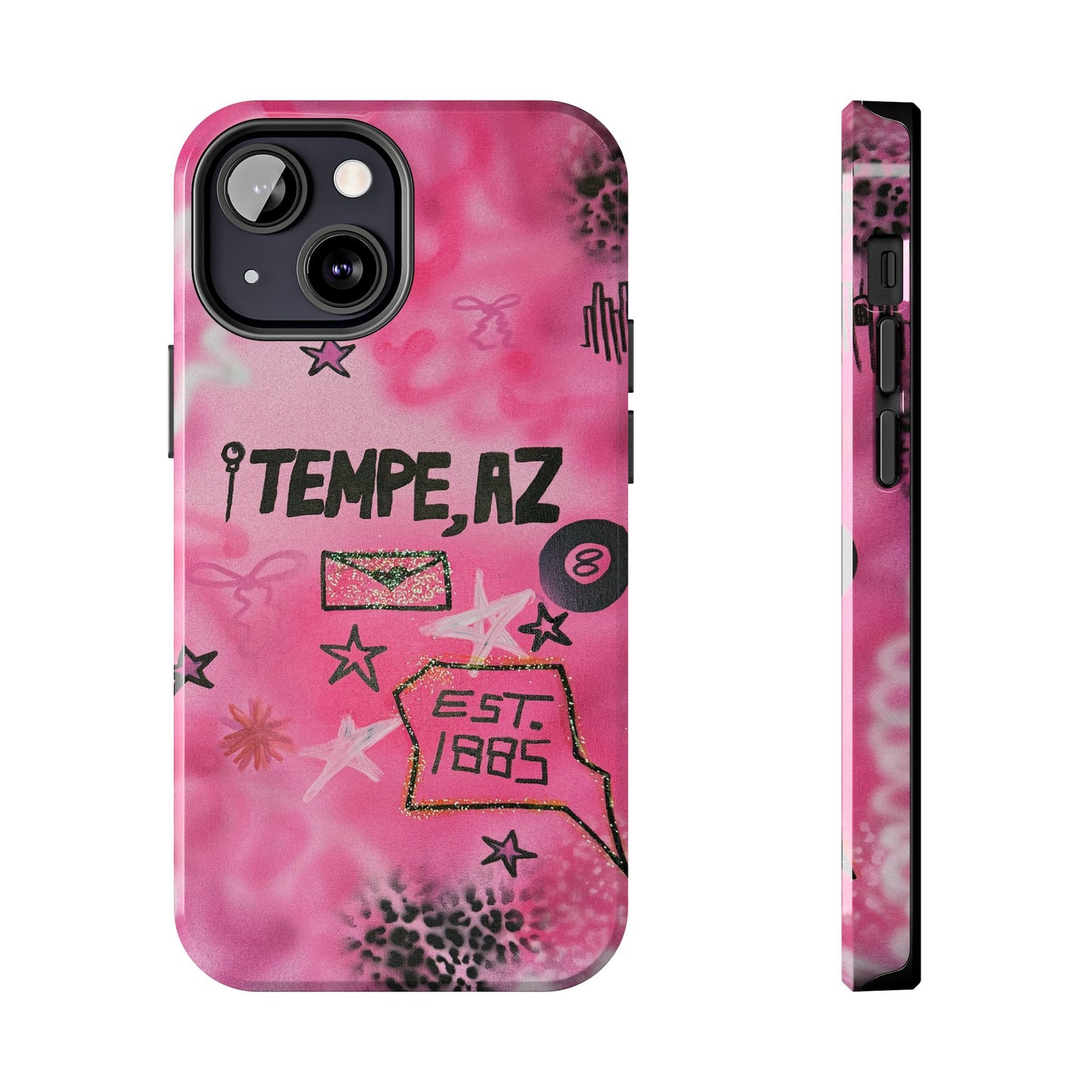 "tempe, az pt. 2" airbrush iPhone case