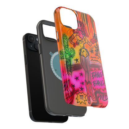 MagSafe "wild, wild west" airbrush iPhone case