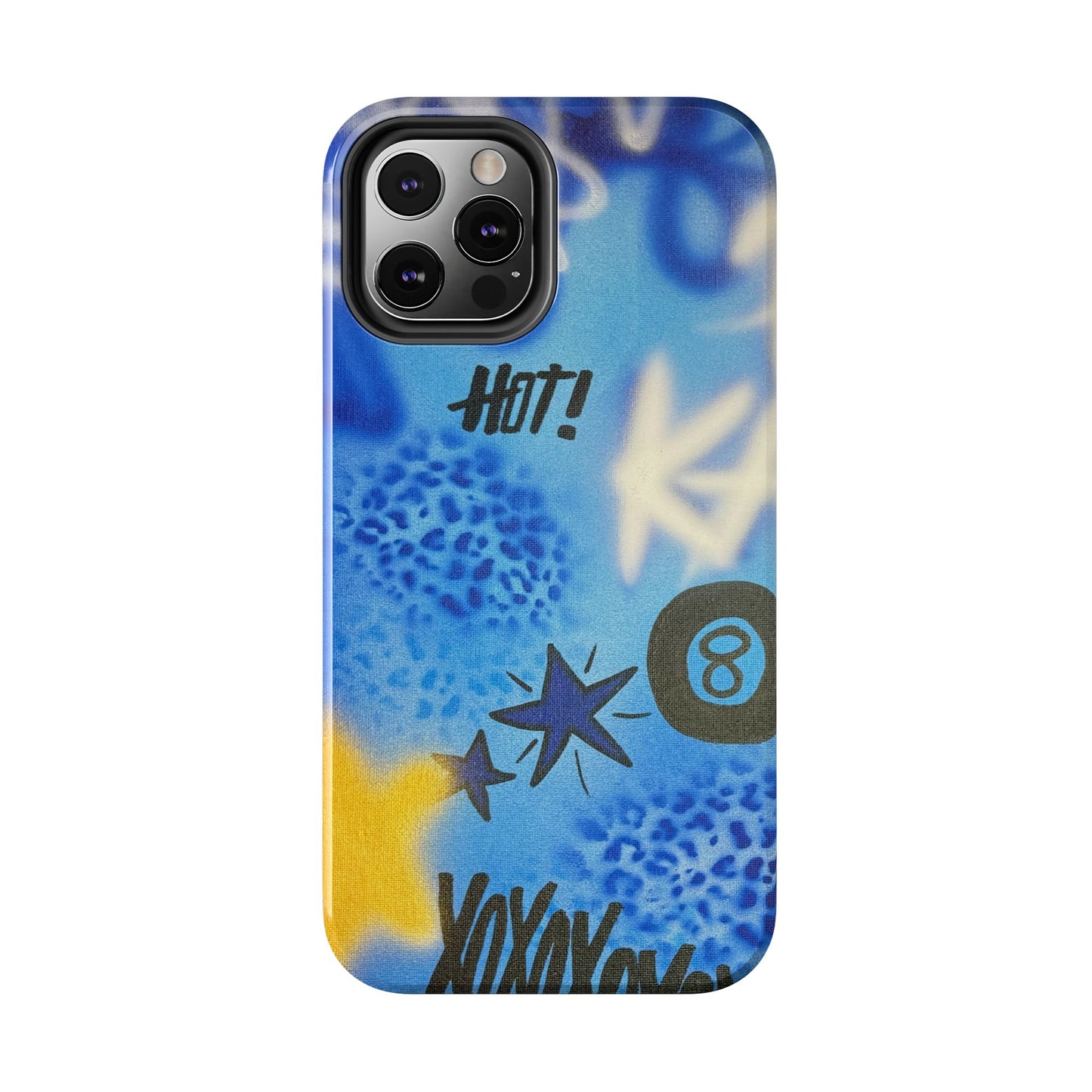 "brilliant blues" airbrush iPhone case