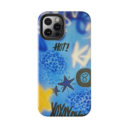 "brilliant blues" airbrush iPhone case