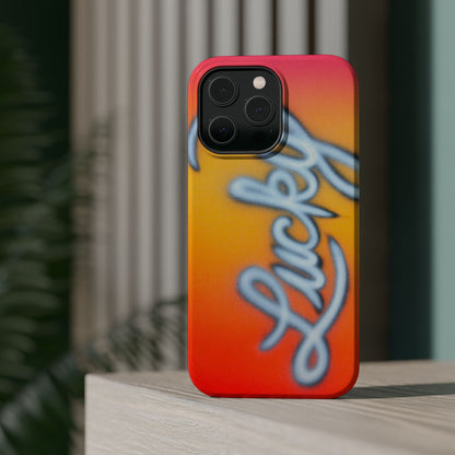MagSafe "lucky" airbrush iPhone case