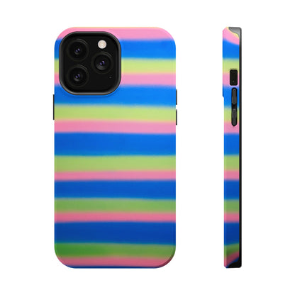 MagSafe "sherbet stripes" airbrush iPhone case