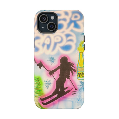 MagSafe "winter escape" airbrush iPhone case