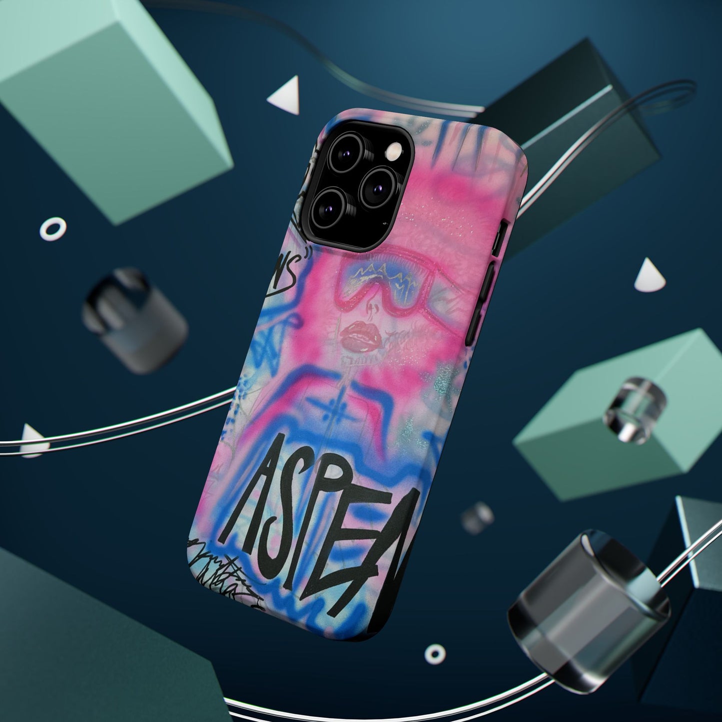 MagSafe "aspen aspirations" airbrush iPhone case