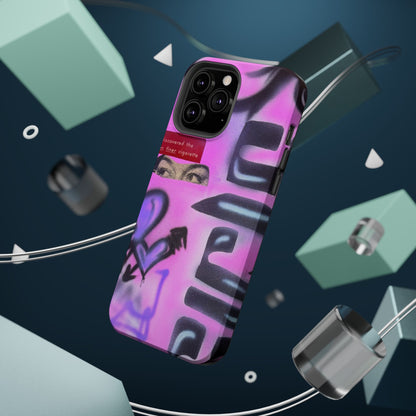 MagSafe "purple princess" airbrush iPhone case