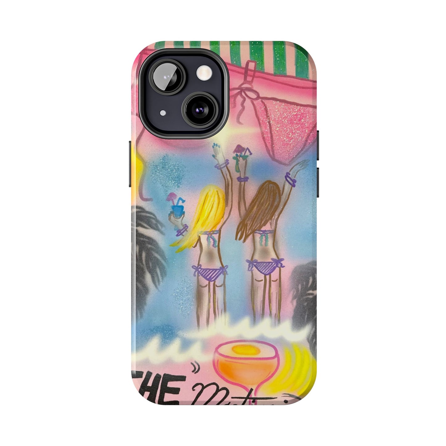 "kinis & tinis" airbrush iPhone case