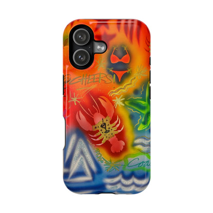 MagSafe "tipsy lobster" airbrush iPhone case