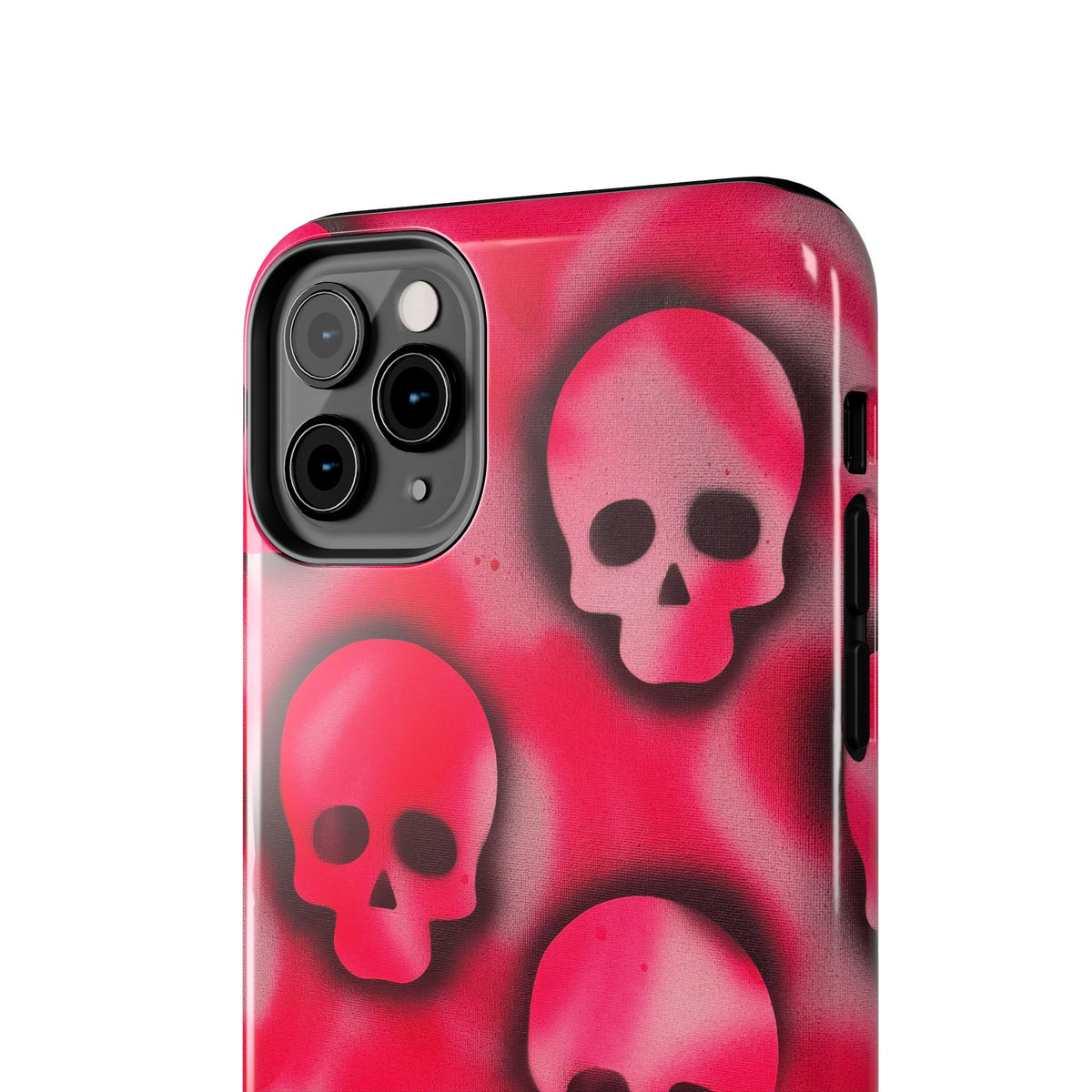 "pink skully" airbrush iPhone case