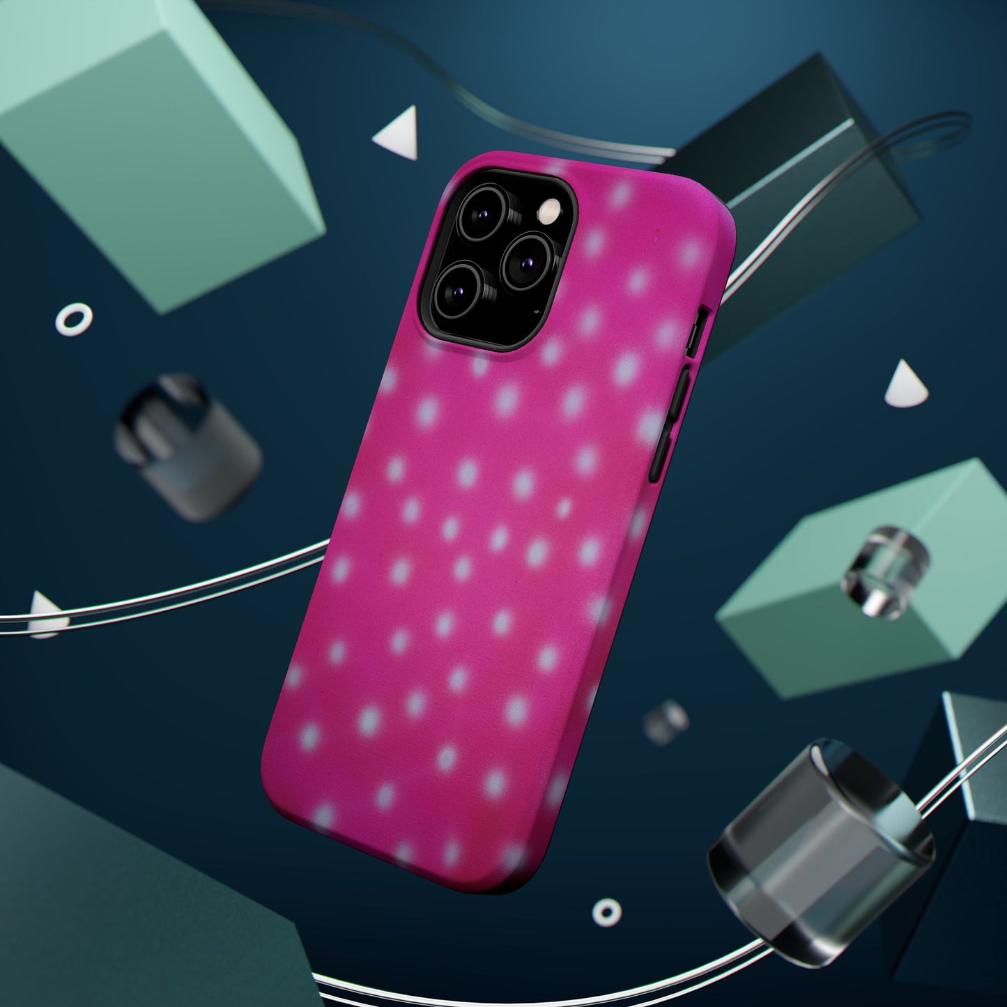 MagSafe "bubblegum polka dot" airbrush iPhone case