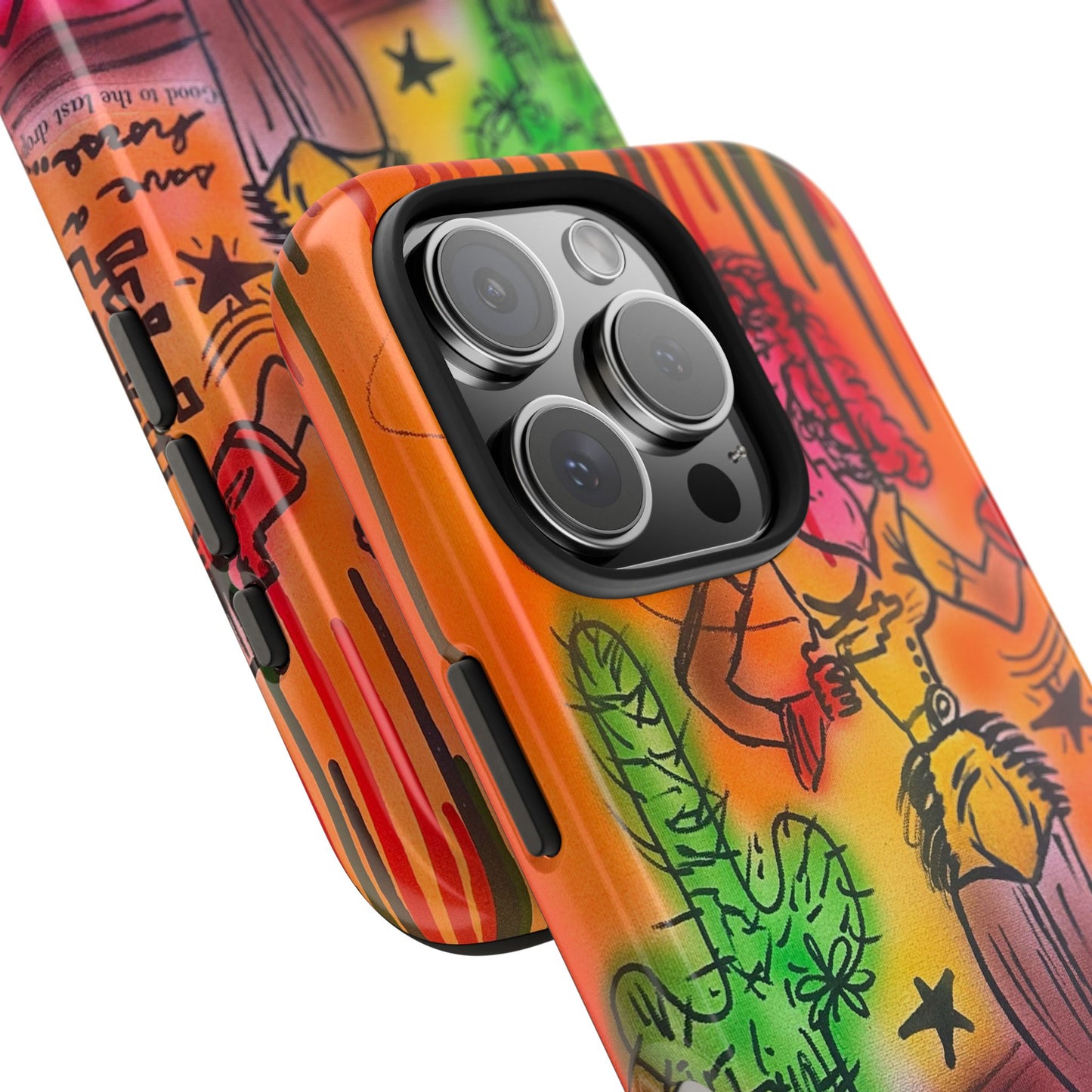 "wild, wild west" airbrush iPhone case