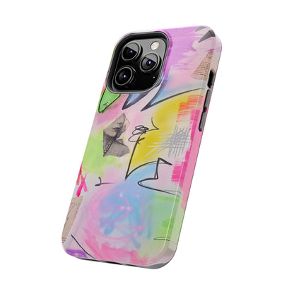 "pastel static" airbrush iPhone case