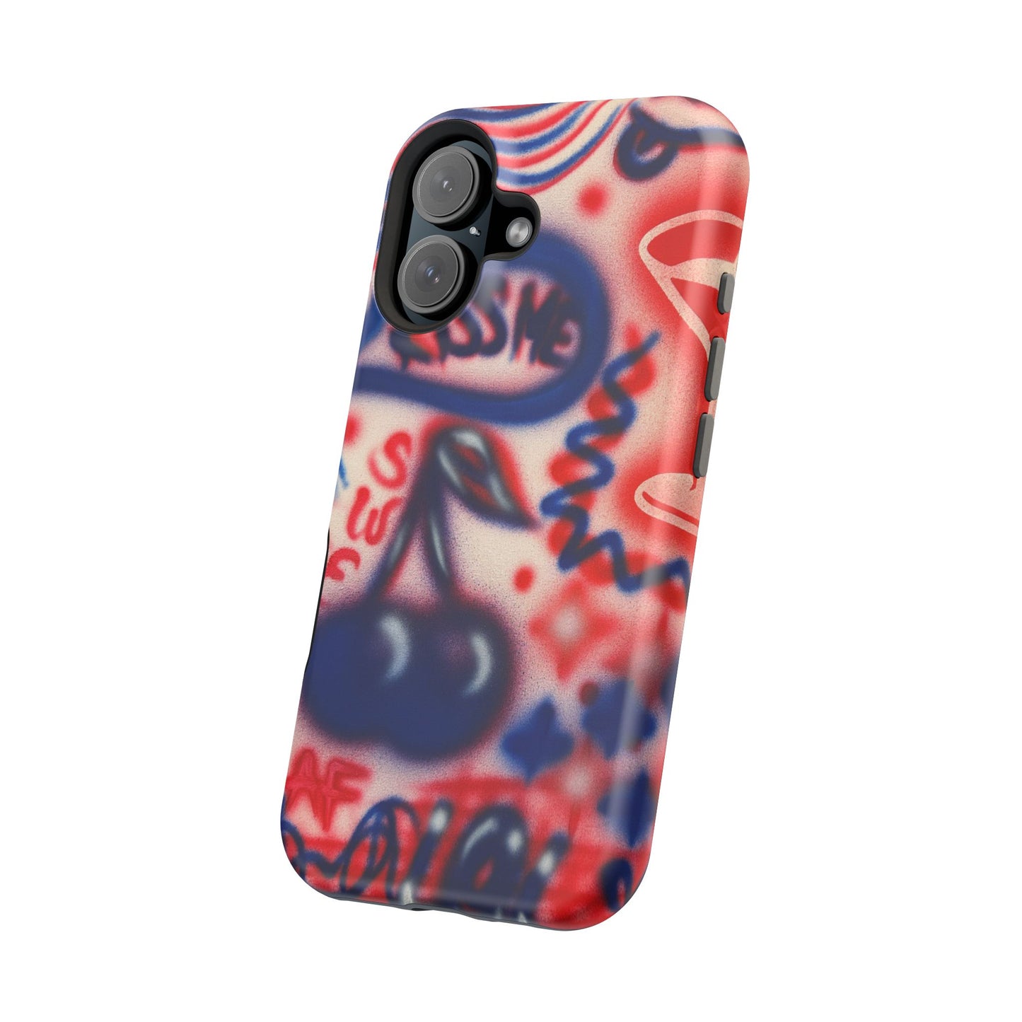 MagSafe „Kiss me“ Airbrush iPhone-Hülle