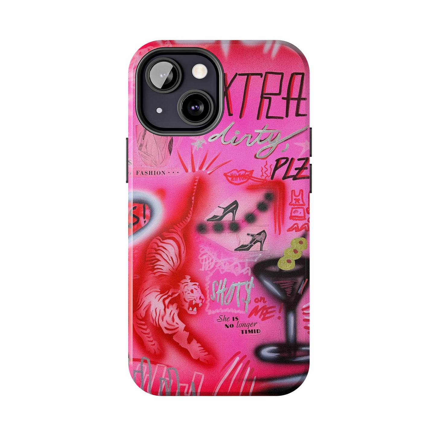 "extra dirty, plz!" airbrush iPhone case