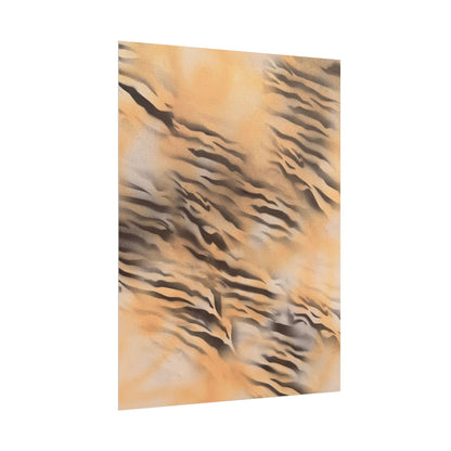 "neutral tiger" airbrush rolled print