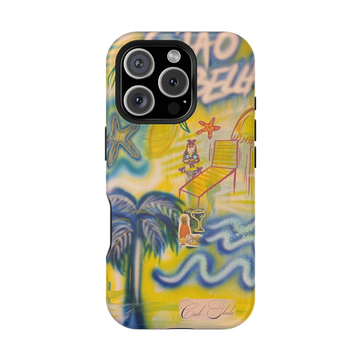 MagSafe "ciao bella" airbrush iPhone case