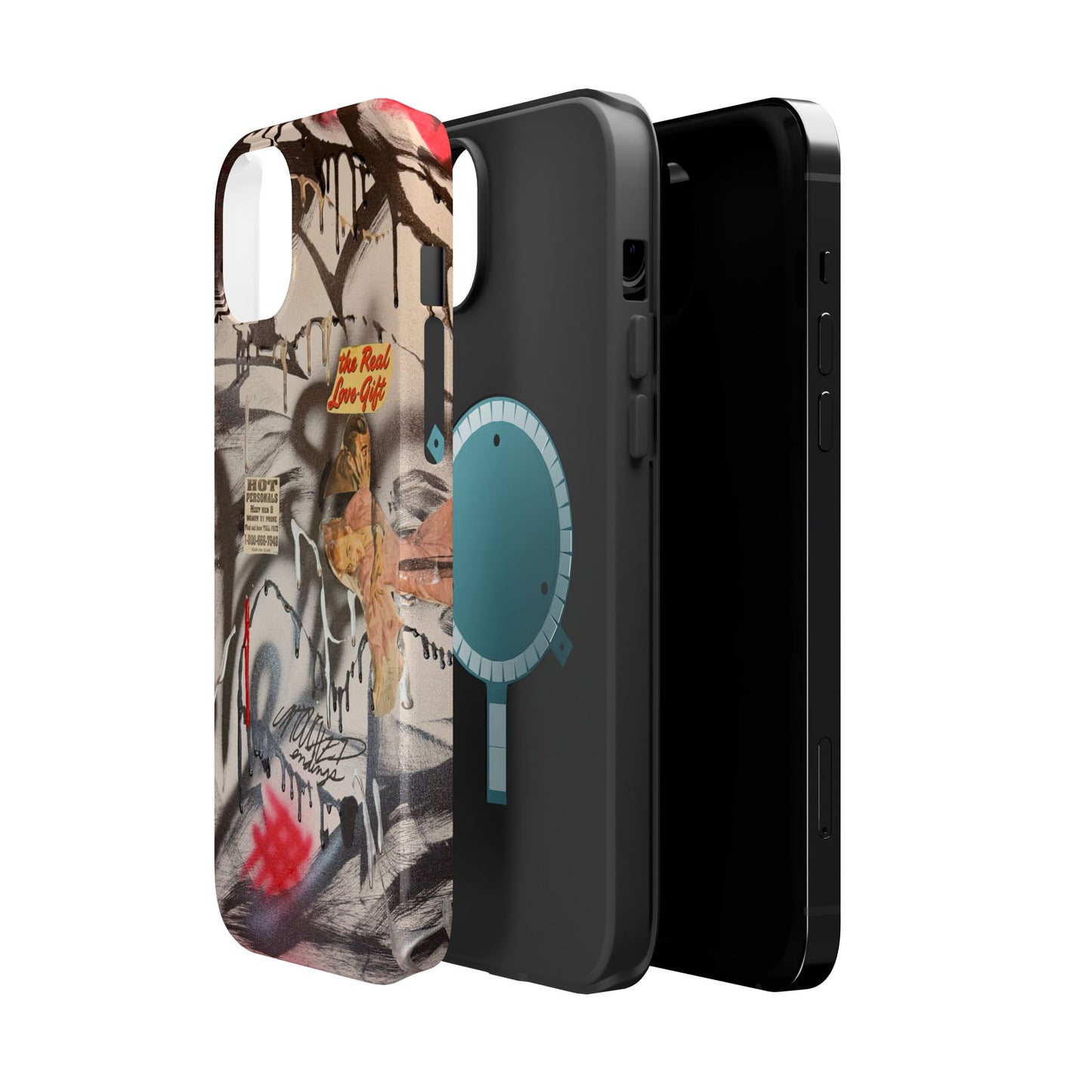 MagSafe "real love" airbrush iPhone case